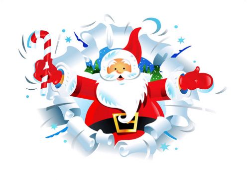 christmas-santa claus wallpapers-christmas greeting cards