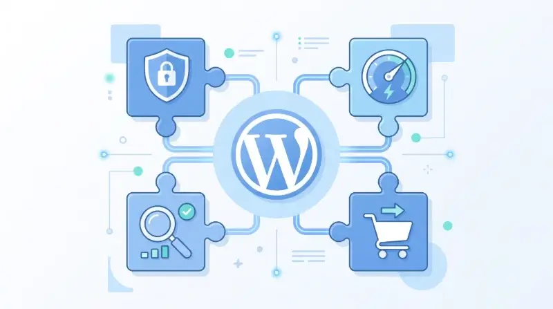 WordPress bővítmények: SEO, biztonság, gyorsítótár és webáruház ikonok