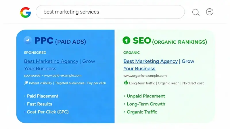 PPC vs SEO – Mi a különbség a kettő között