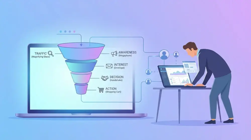 Sales funnel felépítése így lesz a látogatókból fizető ügyfél borítókép
