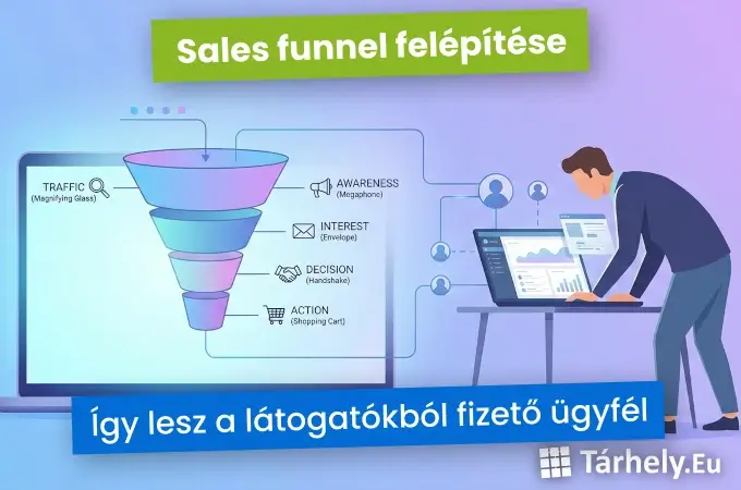 Sales funnel felépítése - így lesz a látogatókból fizető ügyfél