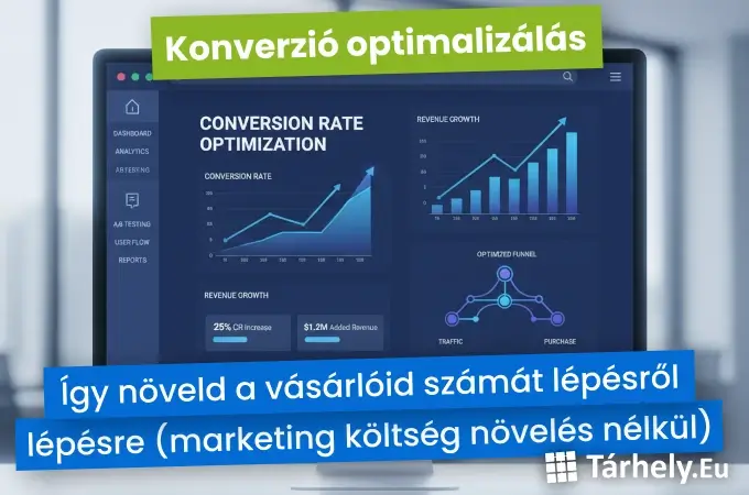Konverzió optimalizálás - Így növeld a vásárlóid számát lépésről lépésre (marketing költség növelés nélkül)