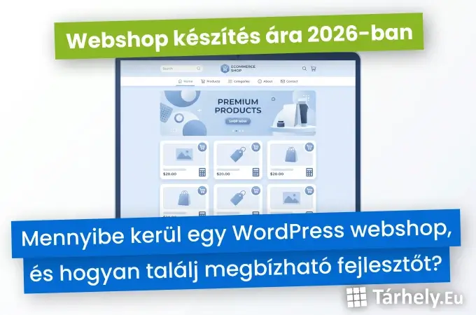 Webshop készítés ára 2026-ban - mennyibe kerül egy WordPress webshop, és hogyan találj megbízható fejlesztőt