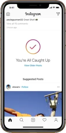 2. Az Instagram felületének megismerése - feed 1