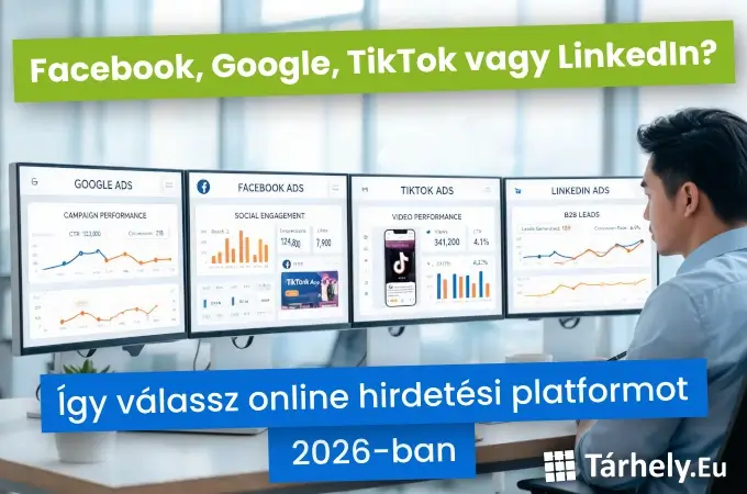 Facebook, Google, TikTok vagy LinkedIn - Így válassz online hirdetési platformot 2026-ban