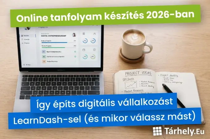 Online tanfolyam készítés 2026-ban - így építs digitális vállalkozást LearnDash-sel (és mikor válassz mást)