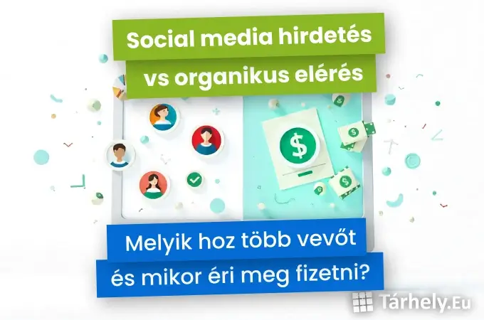 Social media hirdetés vs organikus elérés – Melyik hoz több vevőt és mikor éri meg fizetni