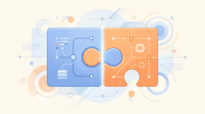 Gutenberg és Elementor hibrid workflow és migráció illusztrációja