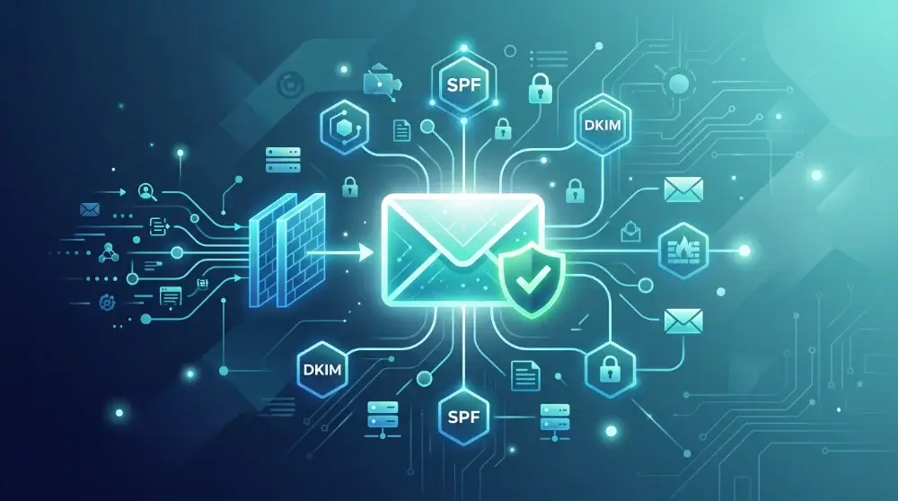 Céges email cím beállítása saját domainen SPF, DKIM, DMARC egyszerűen elmagyarázva borítókép
